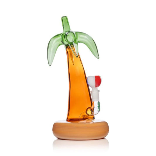 Hemp / Palm Tree Bong 7"