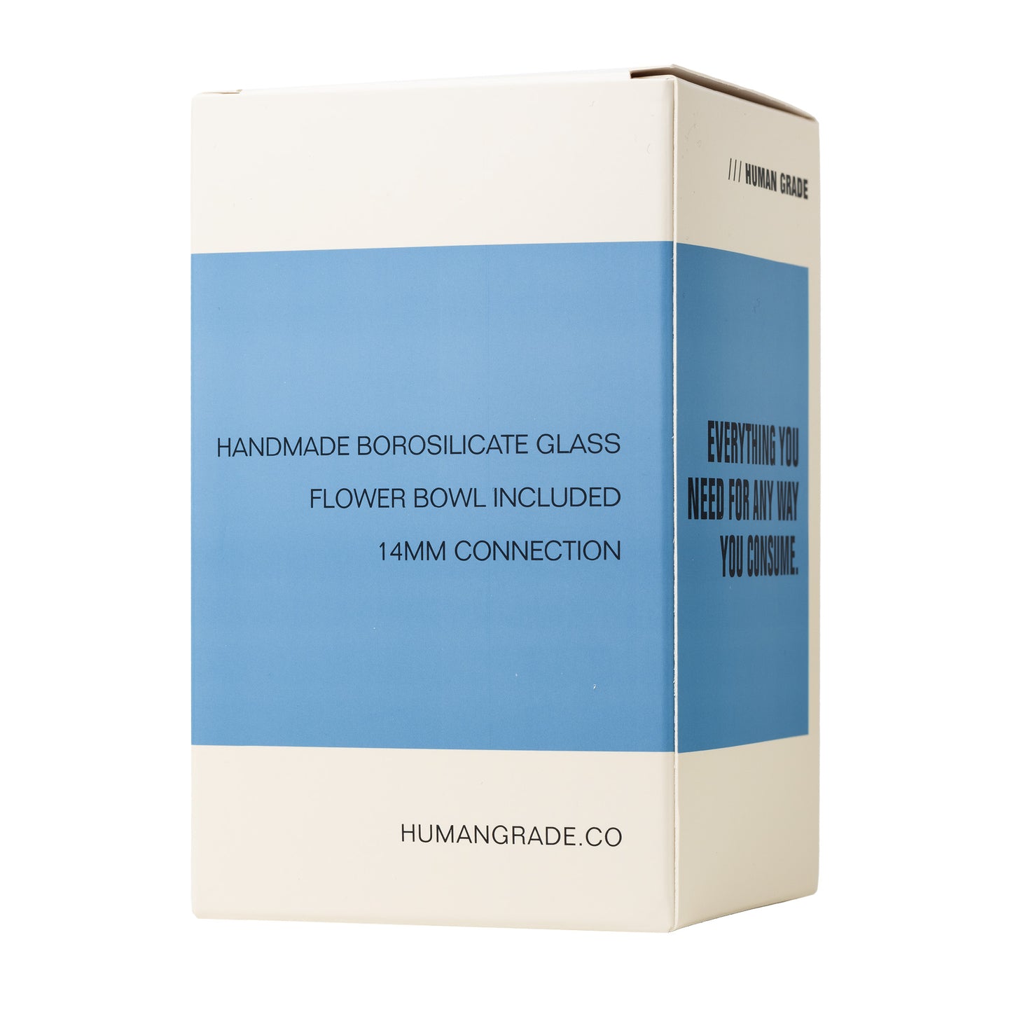 HUMAN GRADE / BUBBLER / 6`BALL / Clear & Pink