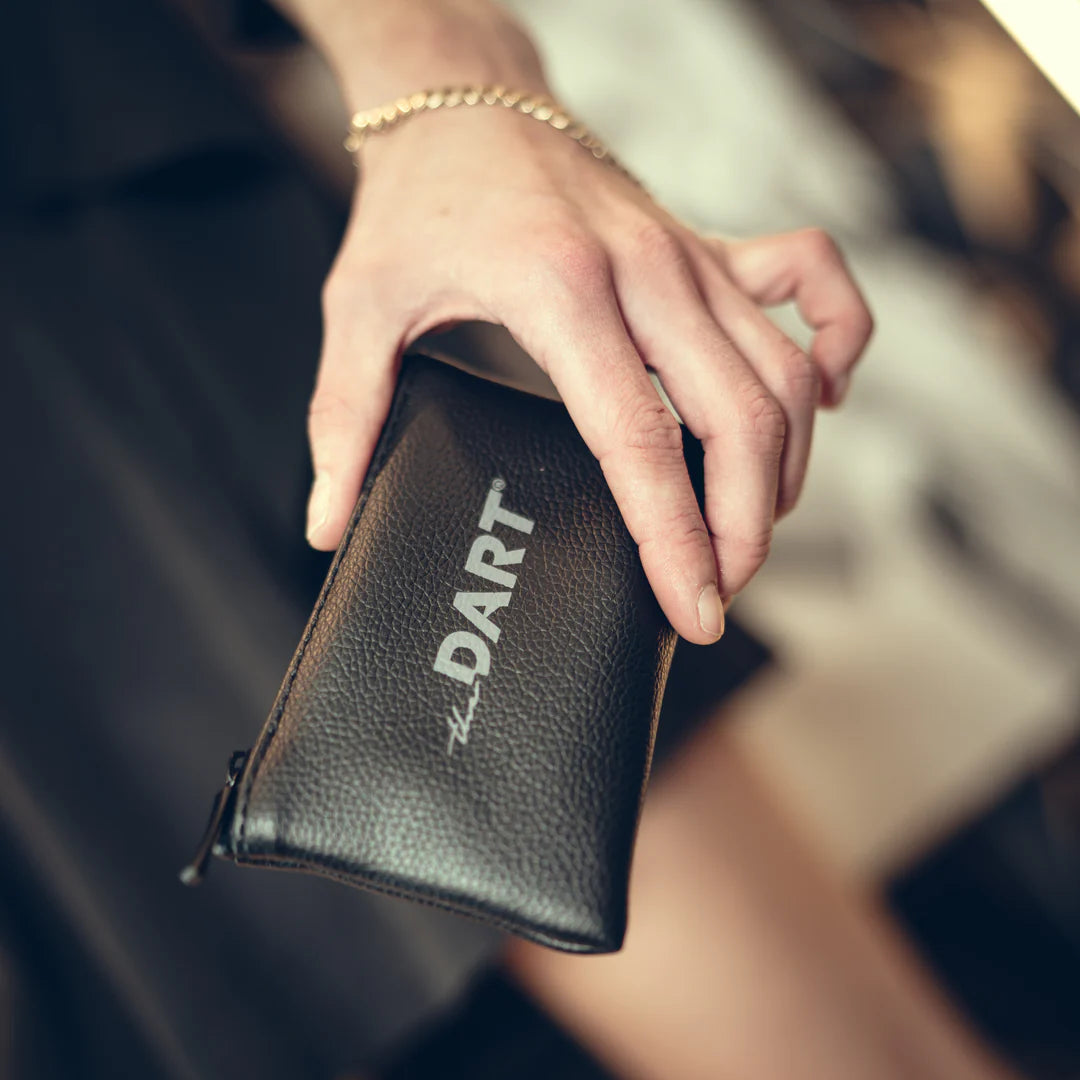 THE DART / ZIPPER POUCH / Schwarz